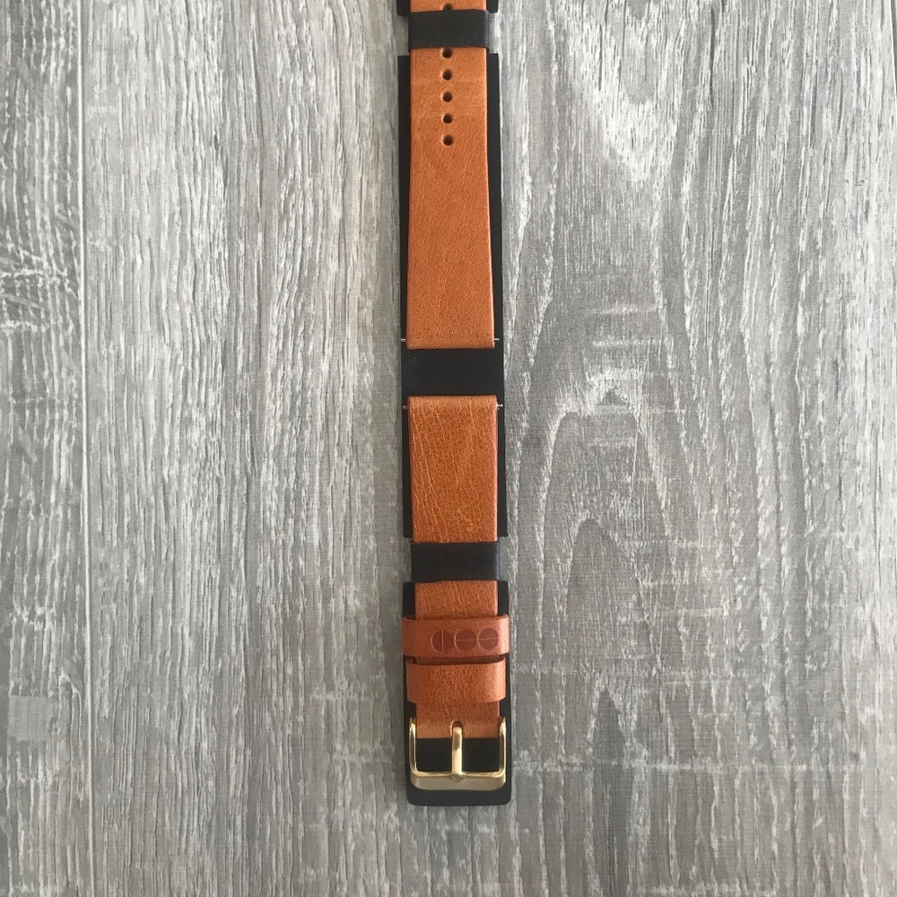 KOMONO Watch Strap Cognac Gold 20